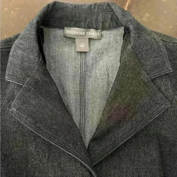 Josephine Chaus Denim Stretch Blazer (49) - Picture 8 of 8